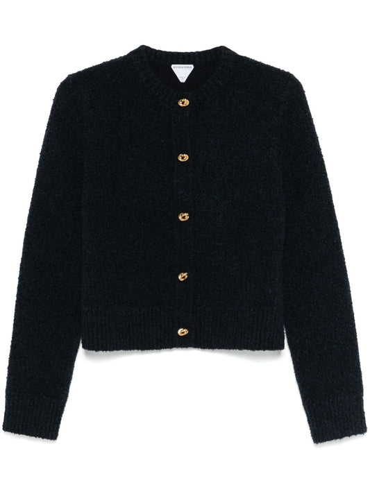 Bouclé wool cardigan