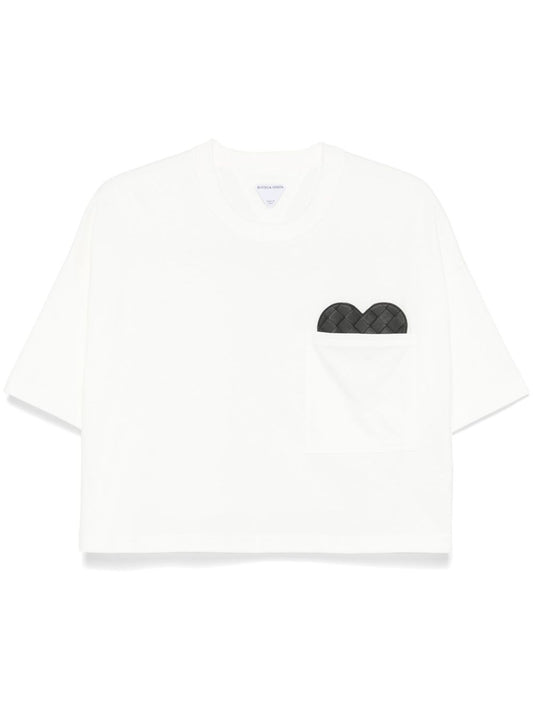 Heart detail cotton t-shirt