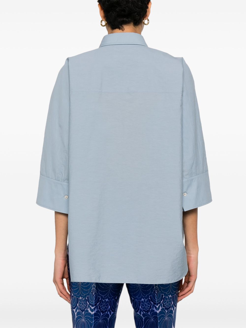 Embroidered cotton shirt