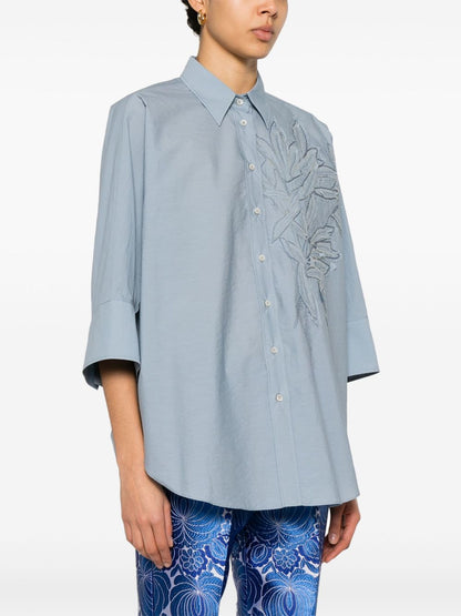 Embroidered cotton shirt