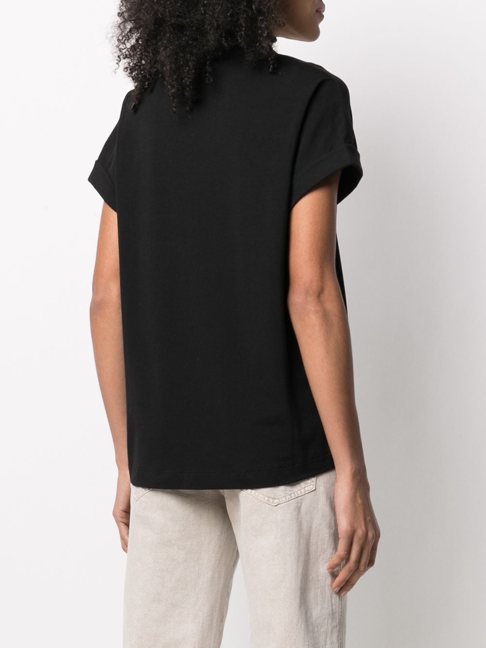 Cotton v-necked t-shirt