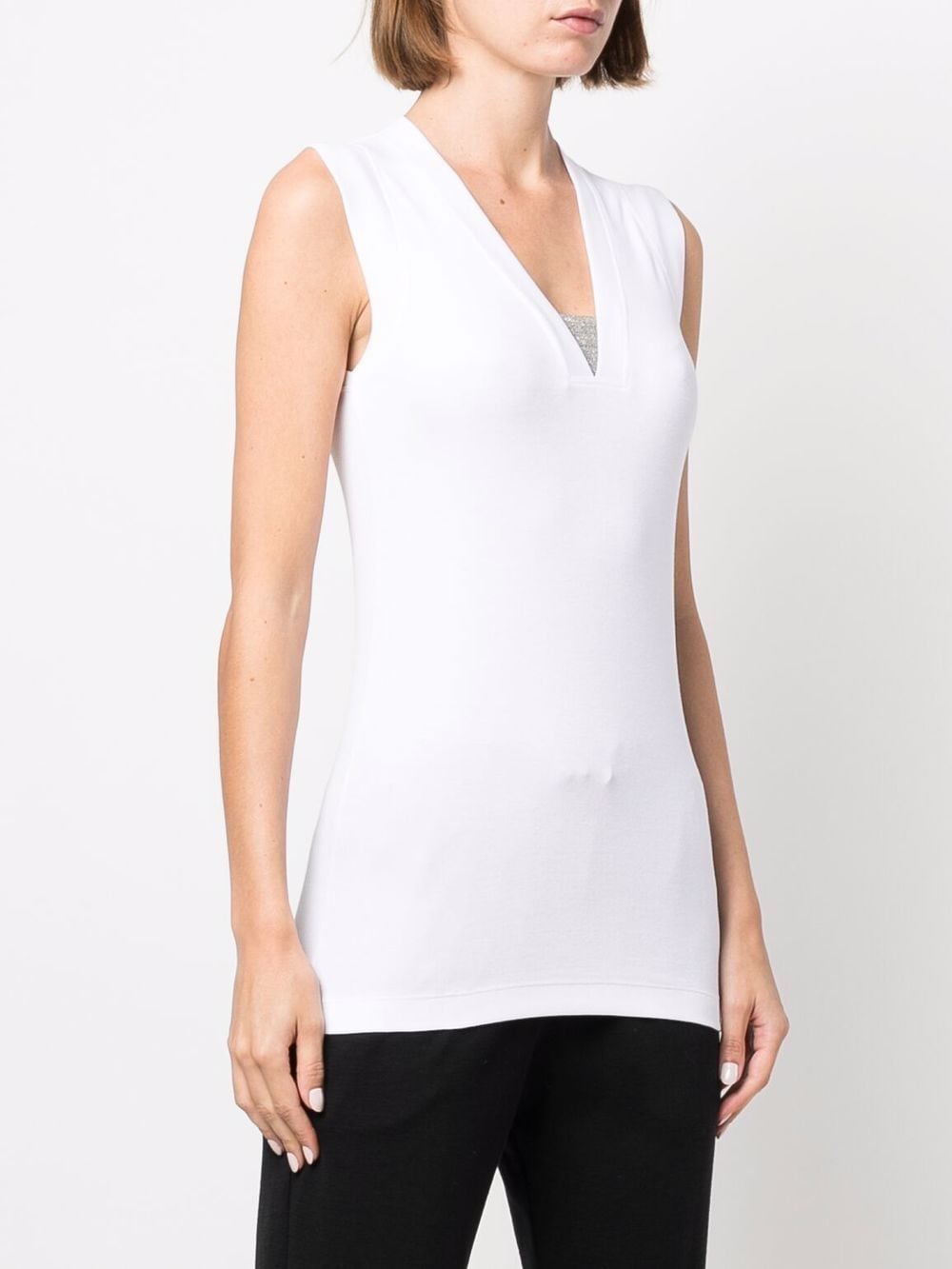 Cotton v-necked top