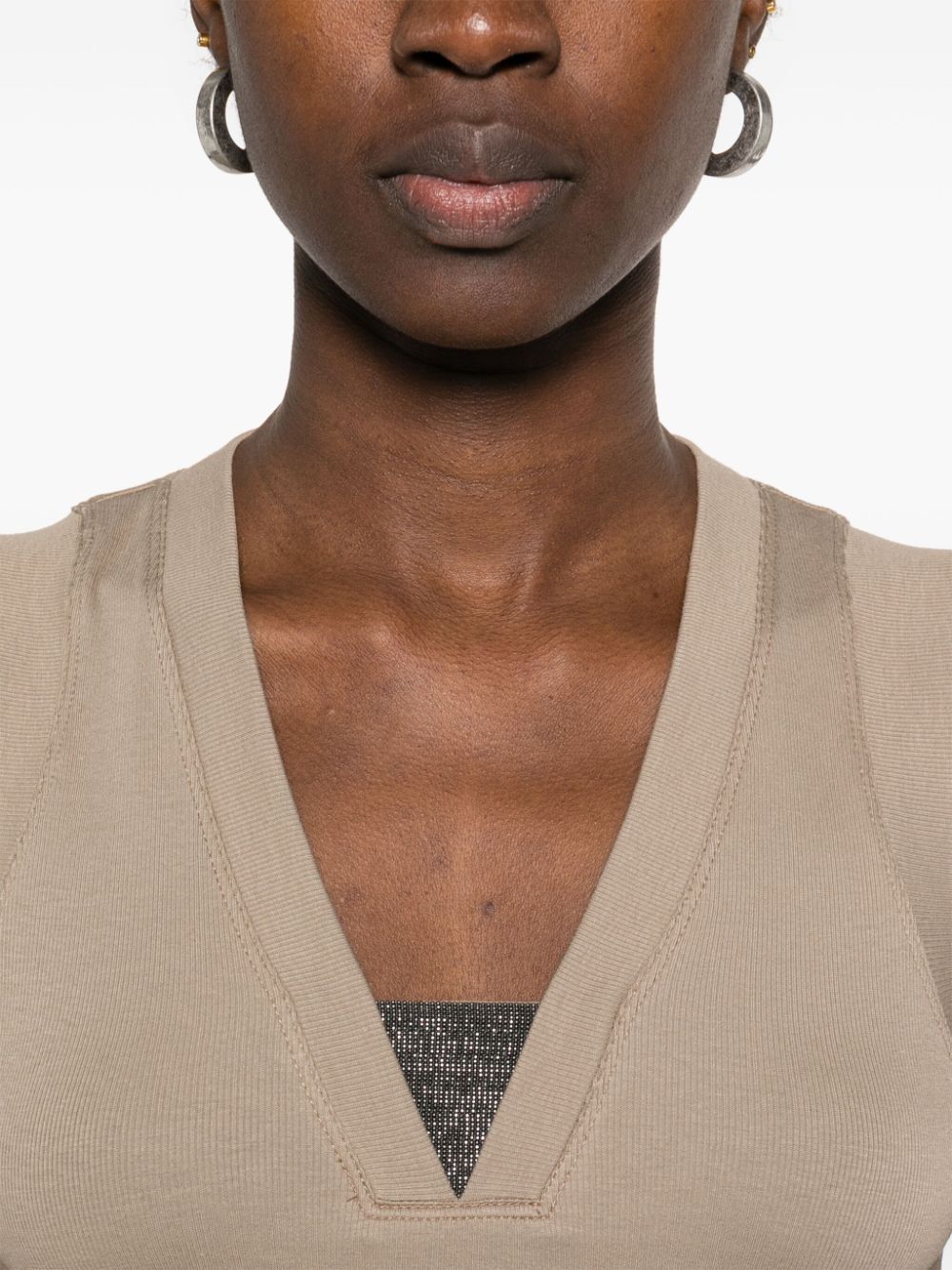 Cotton v-necked top