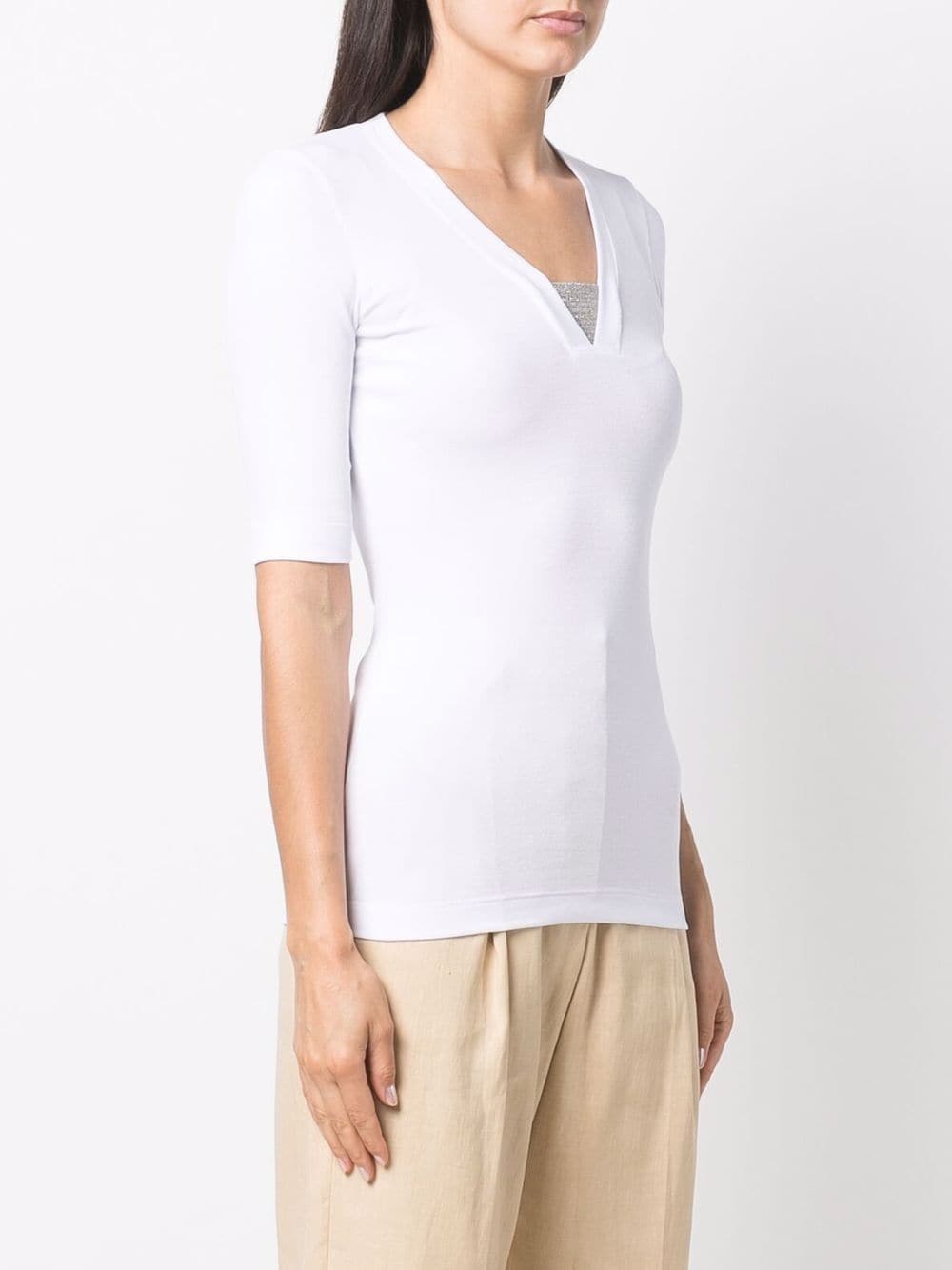 Cotton v-necked top