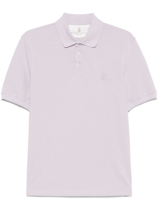 Logo cotton polo shirt