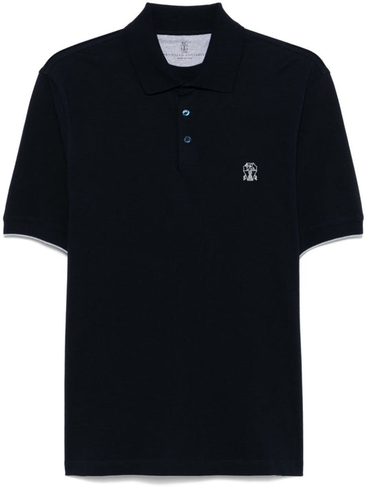 Logo cotton polo shirt