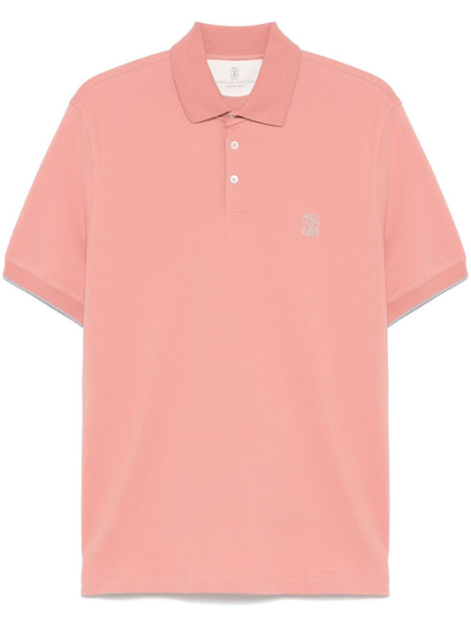 Logo cotton polo shirt