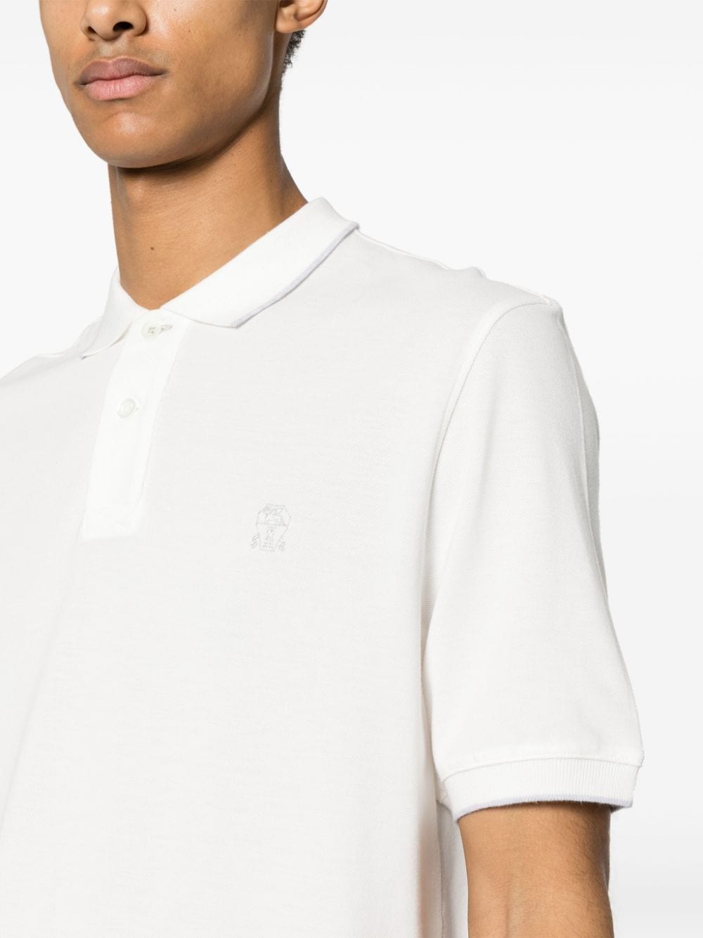 Logo cotton polo shirt