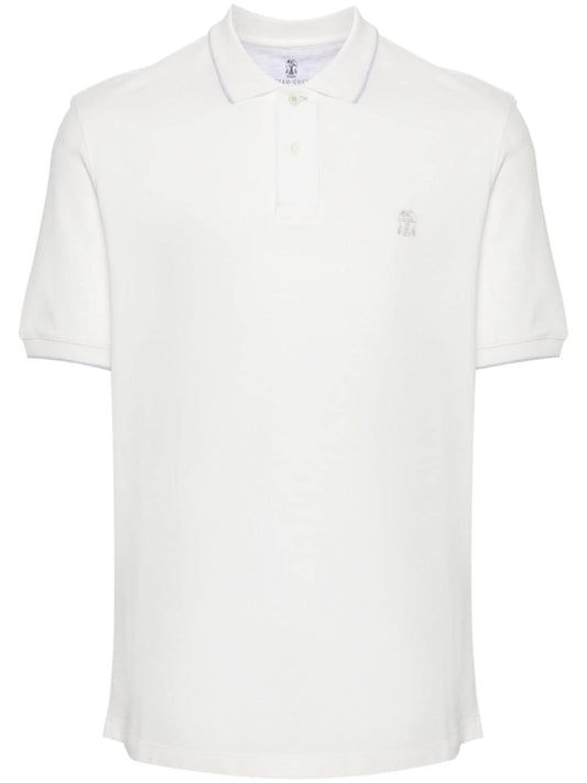 Logo cotton polo shirt