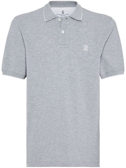 Logo cotton polo shirt