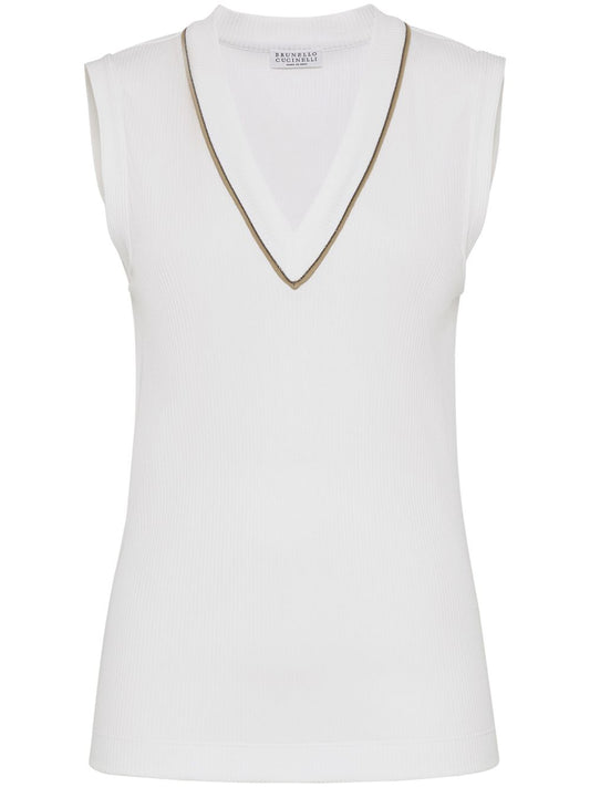 Cotton v-necked top