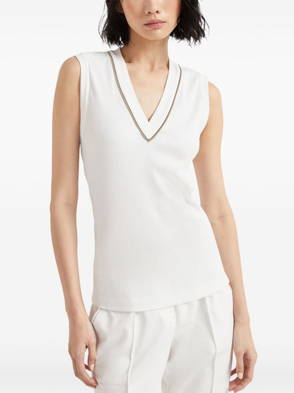 Cotton v-necked top