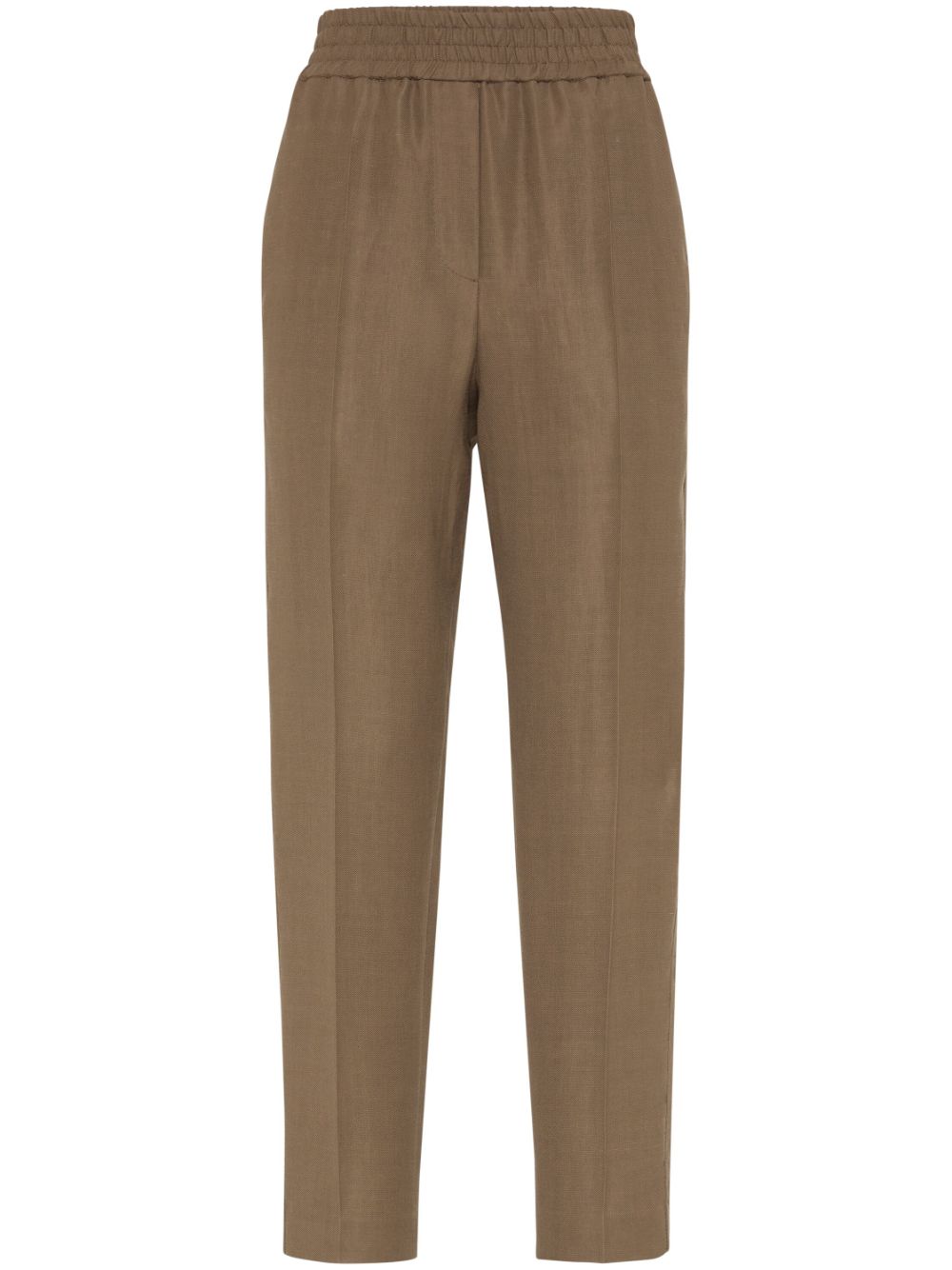 Linen blend trousers