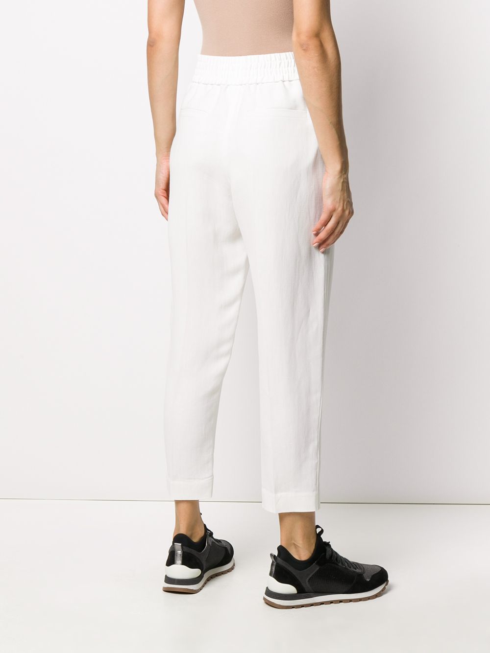 Linen blend trousers