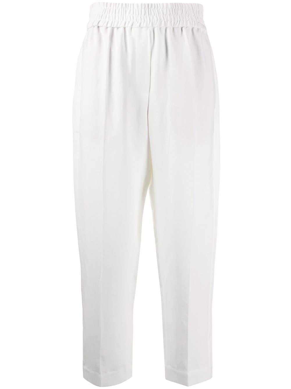 Linen blend trousers