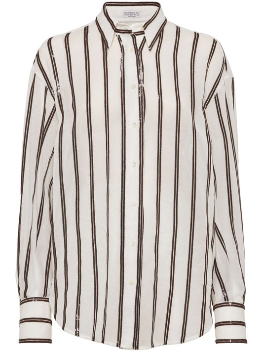 Striped cotton shirt