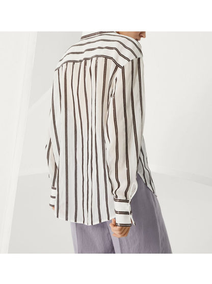 Striped cotton shirt