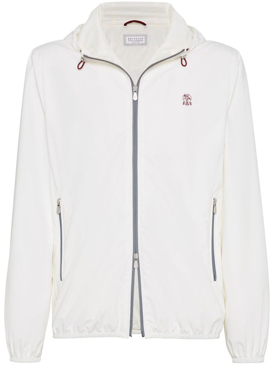 Nylon blouson jacket