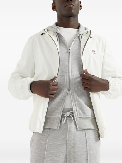 Nylon blouson jacket