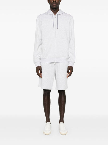 Cotton blend bermuda shorts