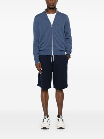 Cotton blend bermuda shorts
