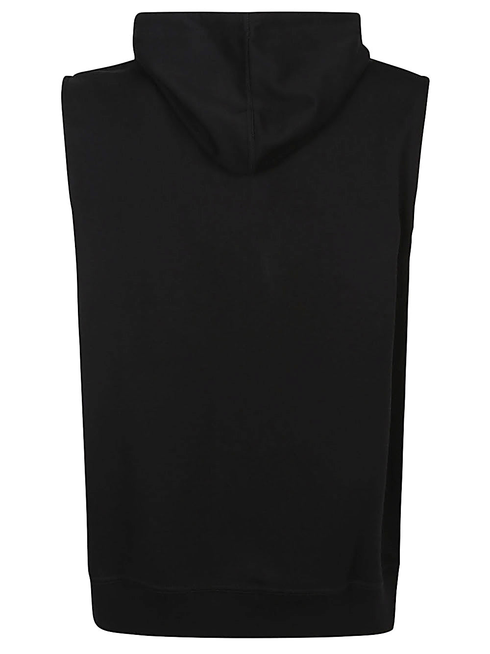 Cotton blend sleeveless hooodie