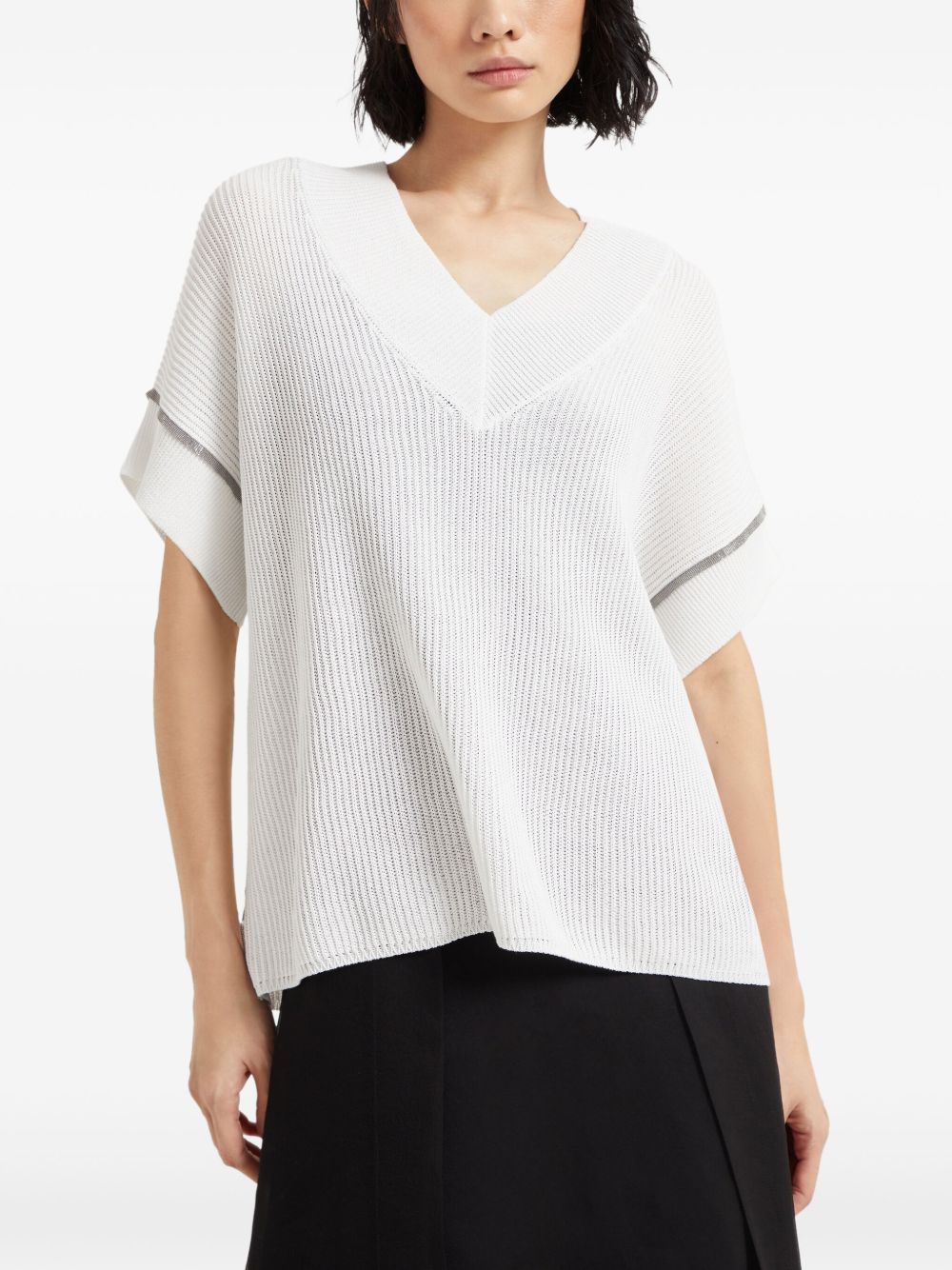 Cotton v-necked top