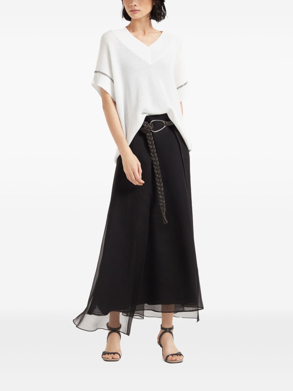 Cotton v-necked top