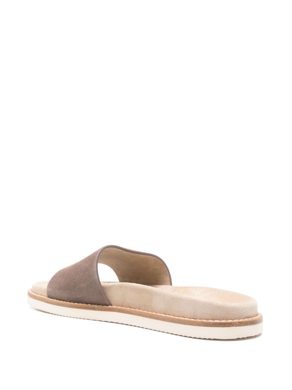 Suede leather slippers