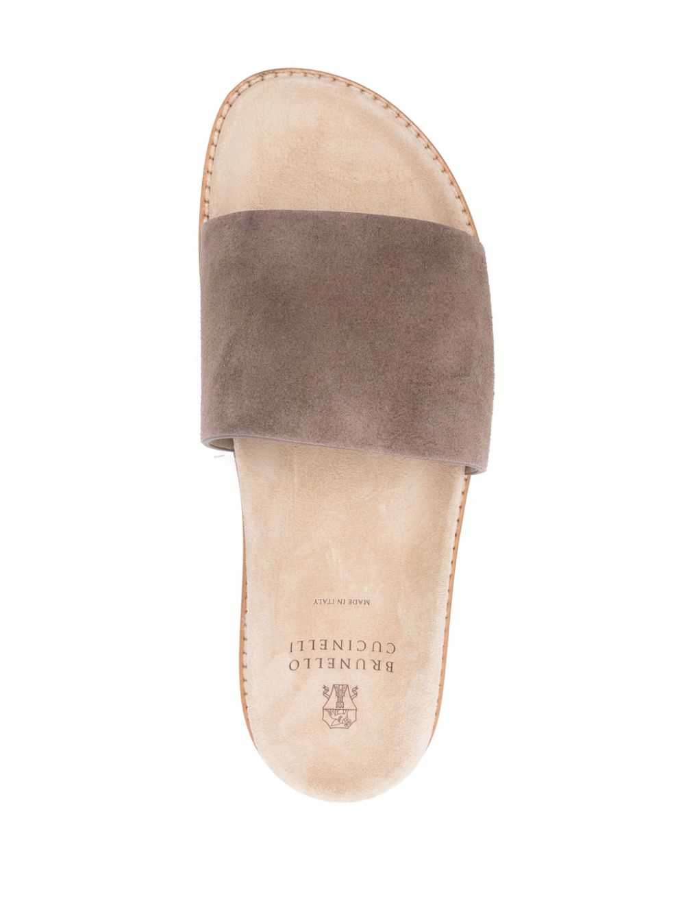 Suede leather slippers