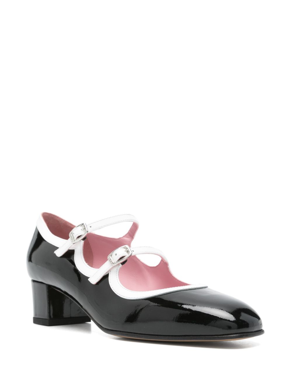 Bleuet patent leather ballets