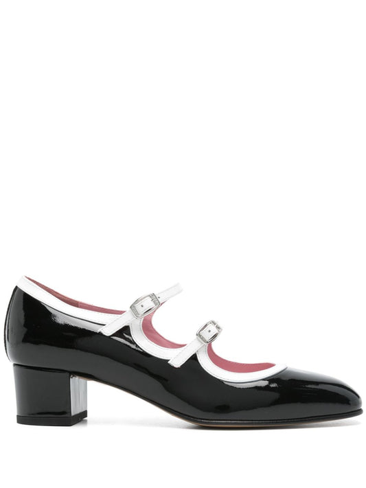 Bleuet patent leather ballets