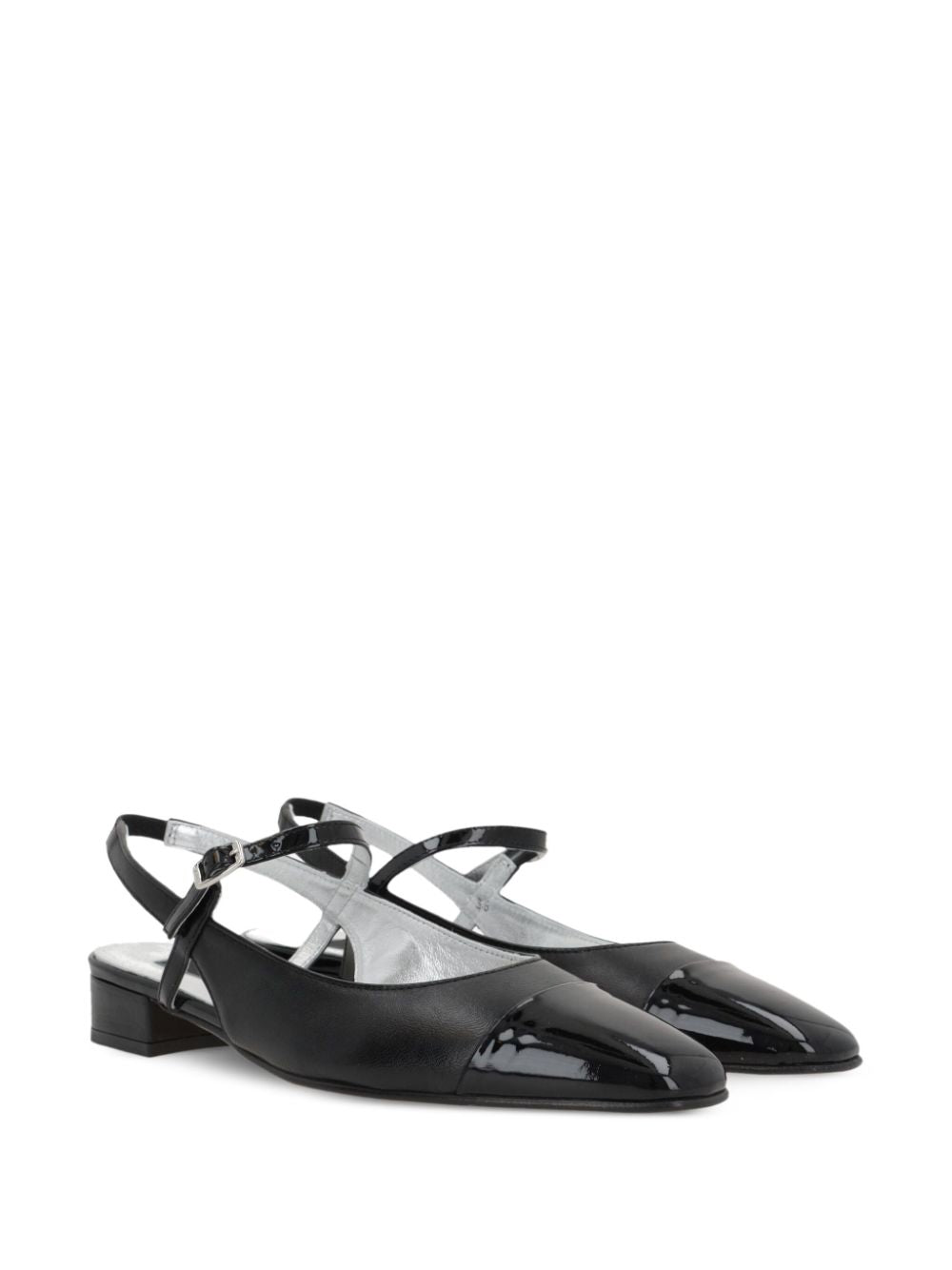 Oceano leather slingback ballets