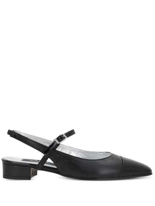 Oceano leather slingback ballets