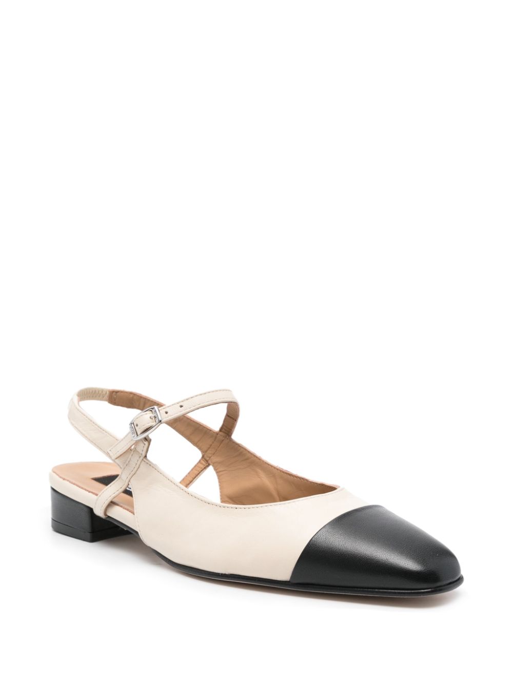 Oceano leather slingback ballets