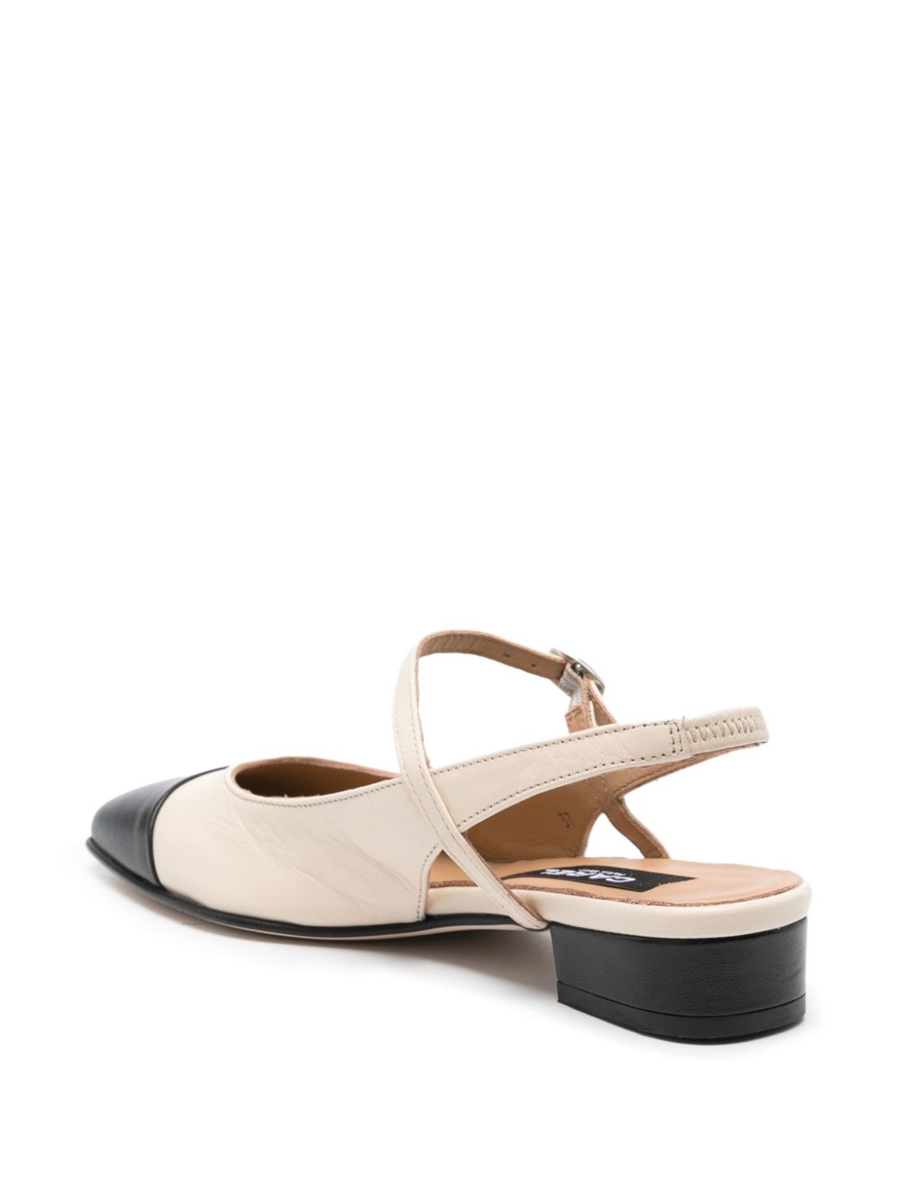 Oceano leather slingback ballets