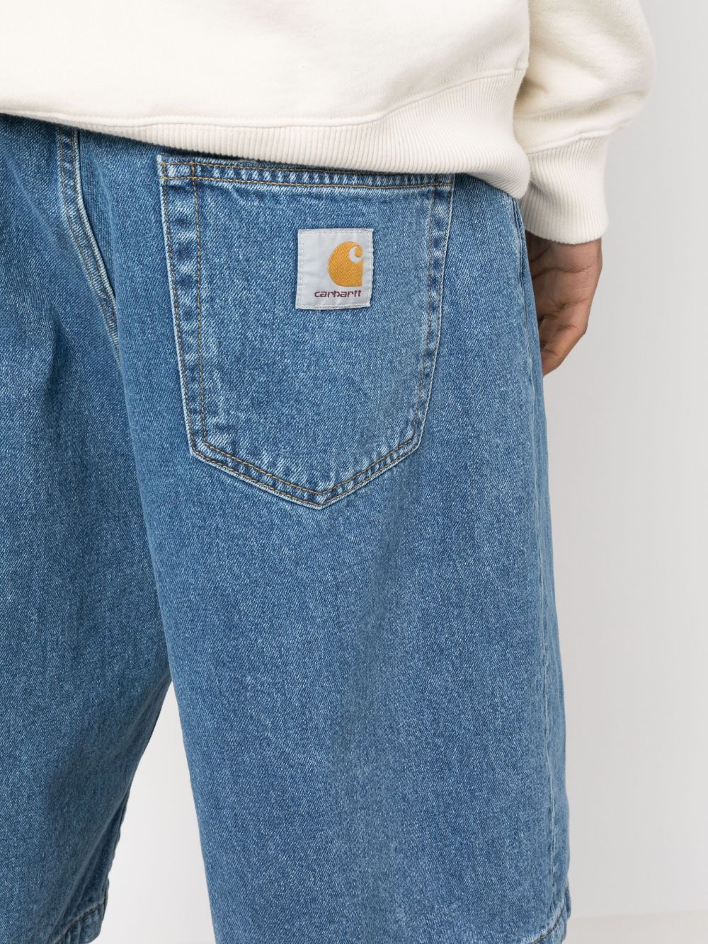 Denim cotton shorts