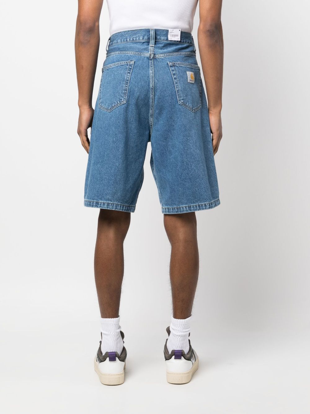 Denim cotton shorts