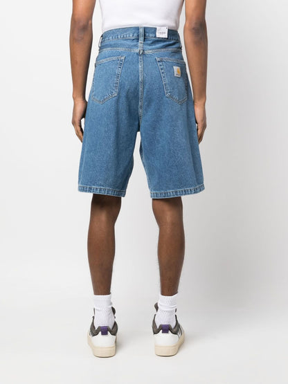 Denim cotton shorts