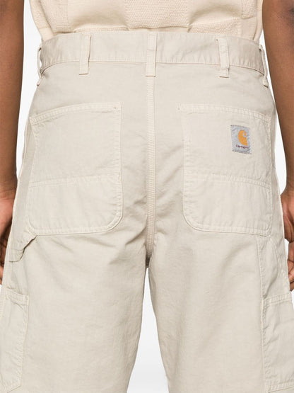 Single knee cotton shorts