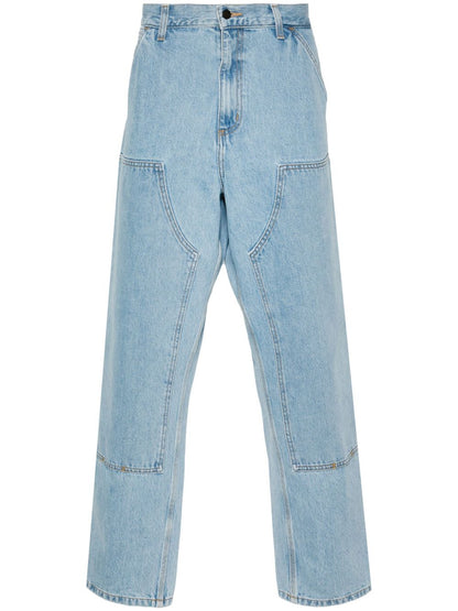 Double knee denim jeans