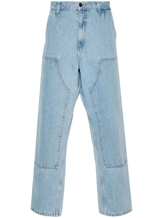 Double knee denim jeans