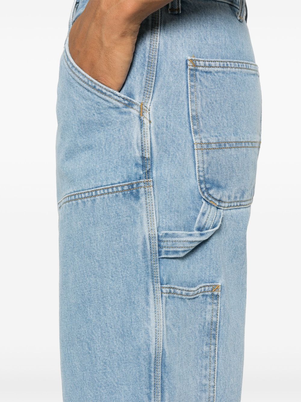 Double knee denim jeans