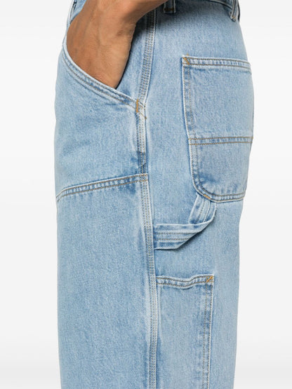 Double knee denim jeans