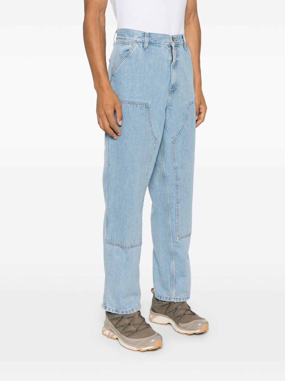 Double knee denim jeans