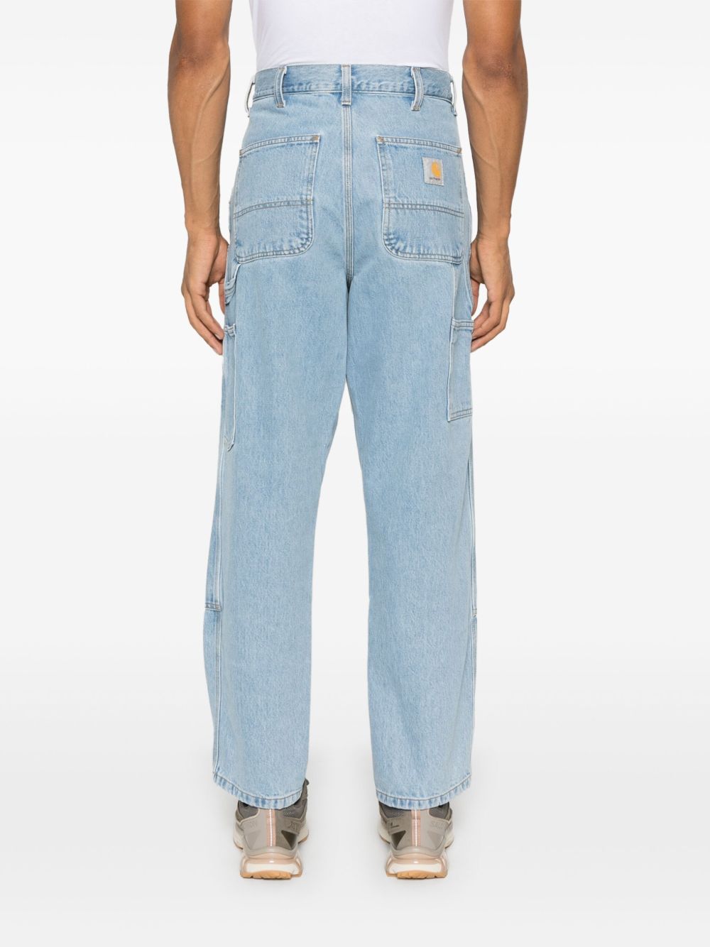 Double knee denim jeans