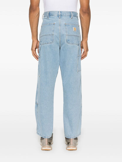 Double knee denim jeans
