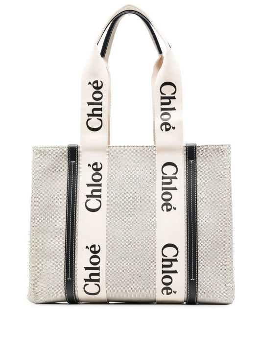 Woody medium canvas tote