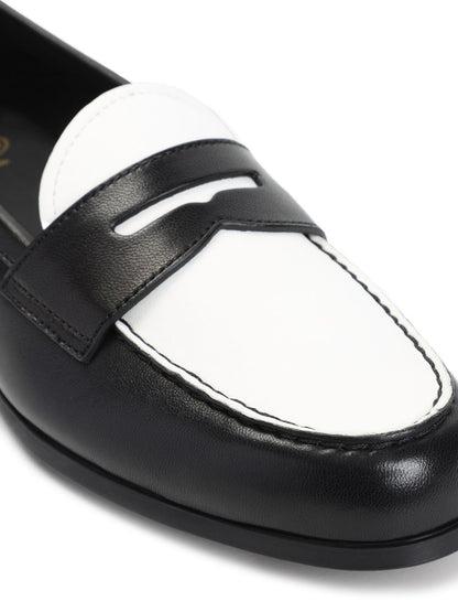 Leather loafers