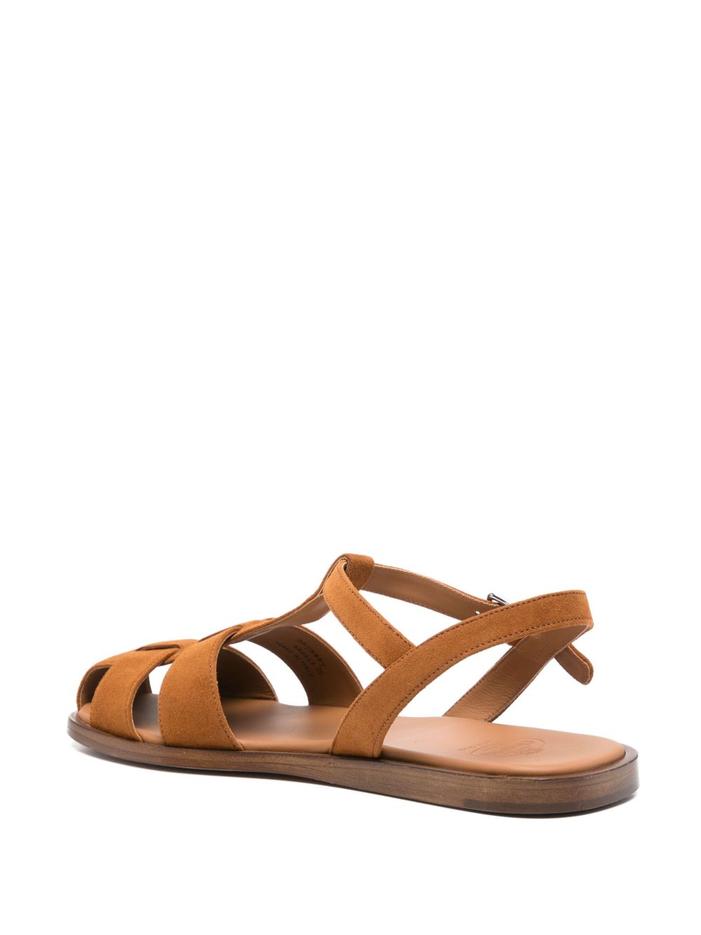 Suede leather cage sandals